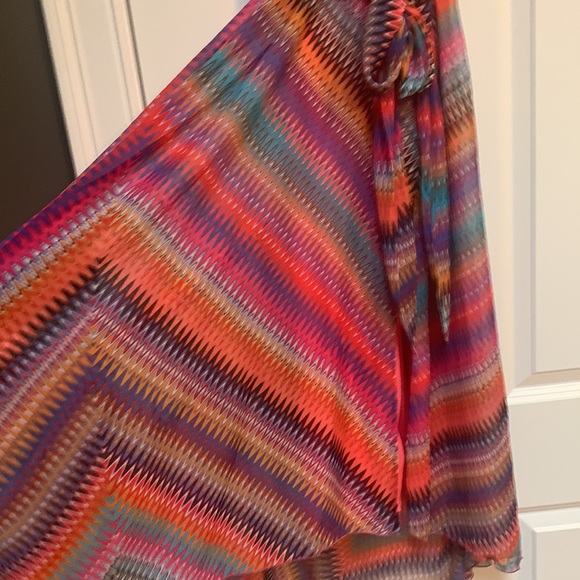 Flowy halter multicolored vacation dress - Muse for Boston Proper - Picture 4 of 10